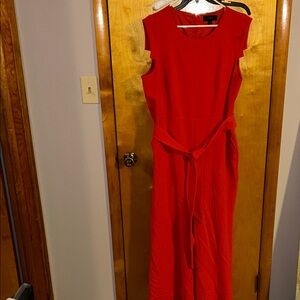 J. Crew Red Sleeveless jumpsuit
